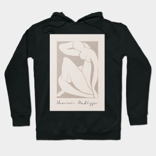 Henri Matisse Blue nude inspired, Neutral art Hoodie